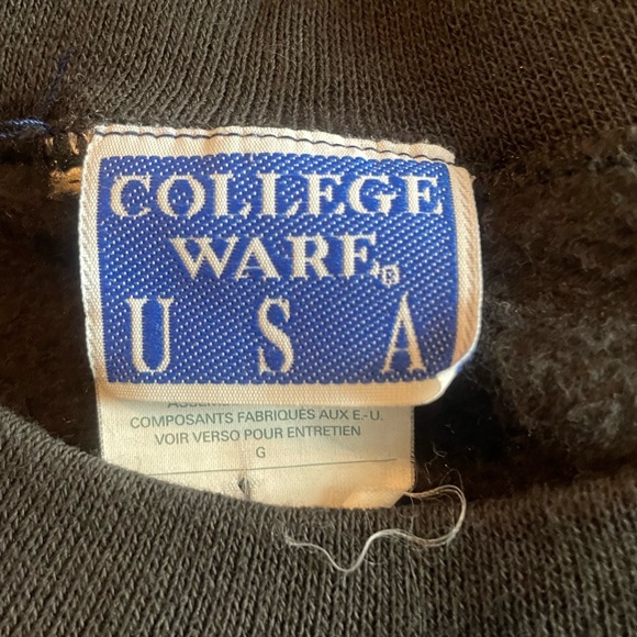 Vintage College Ware Ugly Christmas Puff Paint Snowman Sweatshirt Adult Large - Picture 5 of 6